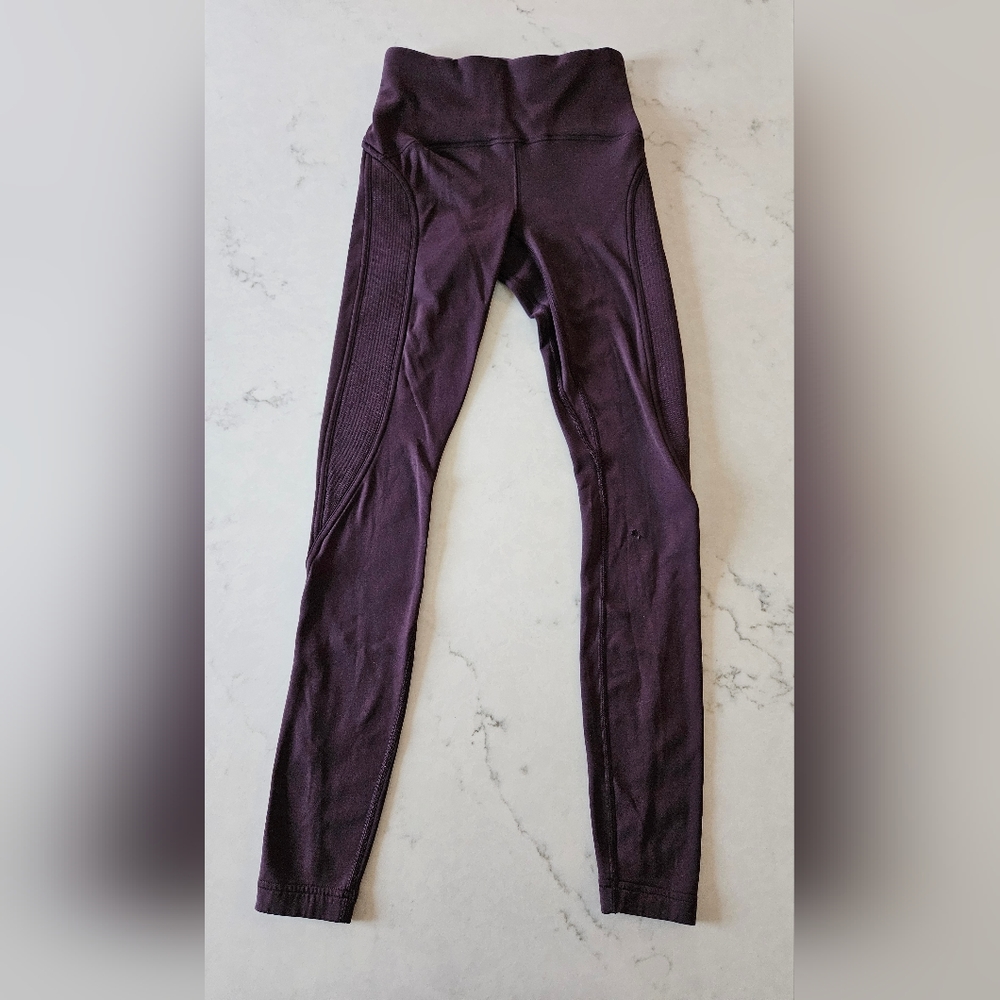 Lululemon Fast as Fleece Black Cherry Legging